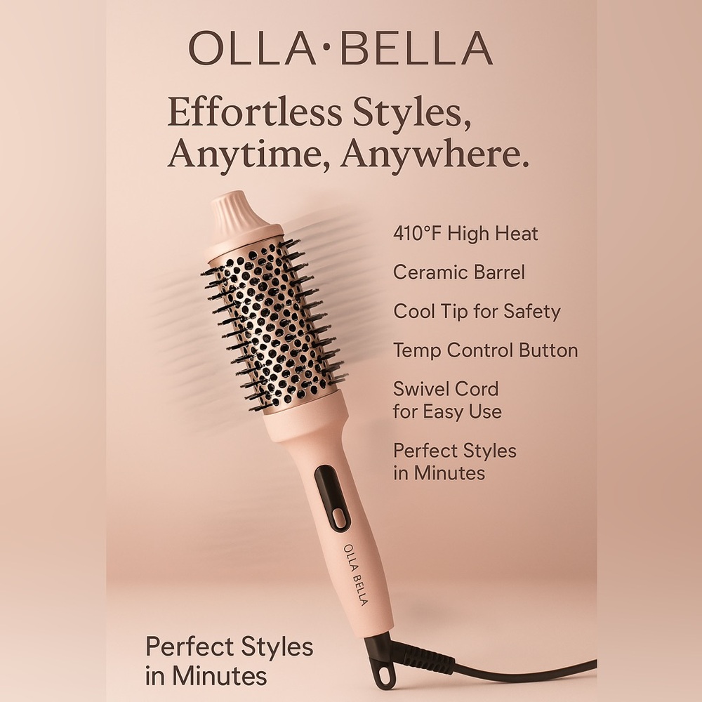 Pink Hair Styling Thermal Brush